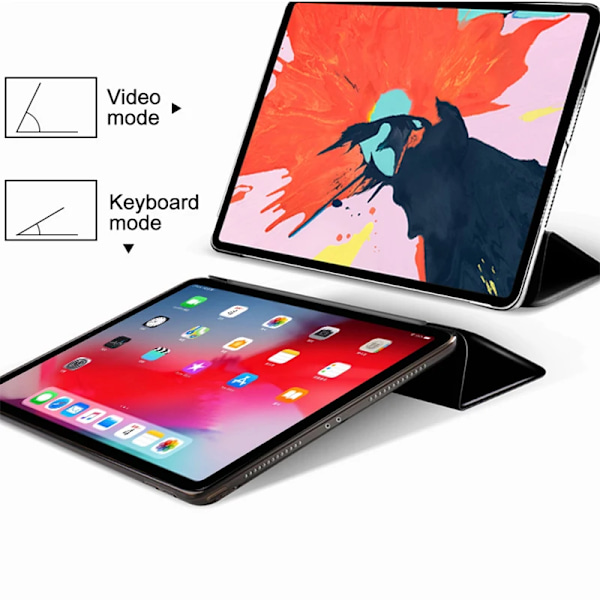 Fodral för iPad Air 1 2013 9.7 Flip Trifold Ställ Fodral PU Läder Full Smart Auto Wake Omslag För ipad air1 A1474 A1475 A1476 Fodral Black For iPad Air 1