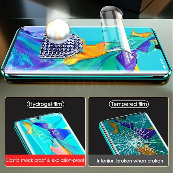3 st Hydrogelfilm för Huawei Y9 2019 Y9S Y9A Y8P Y8S Y7 Prime Y7A Y7P Y6 Pro Y5 2018 Telefonskärmskydd Ej Glas for huawei Y7P Hydrogel Film