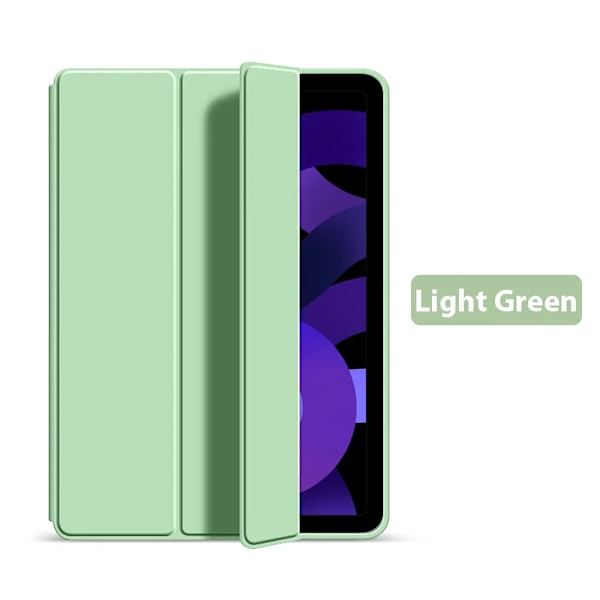Fodral för iPad Pro 11 12.9 13 tum M2 M3 2025 10:e generationen 10.9 A16 Air 6 5 4 3 Funda för Apple iPad 9:e 8:e 7:e 10.2 Mini 6 7 Light Green Mini 6 7