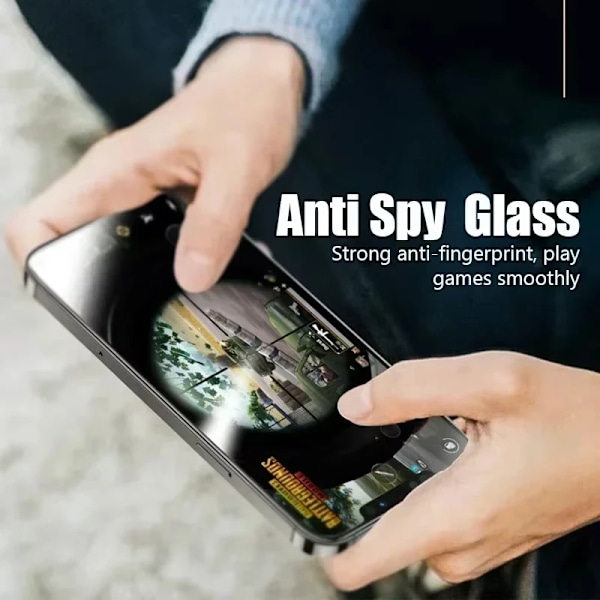 1-5 st Anti-Spy Glas för Samsung A55 A54 5G S24 Ultra S23 S22 S21 S20 Plus FE A52S J4 J8 J6 M42 M31S Sekretess Skärmskydd M32 4G 4pcs