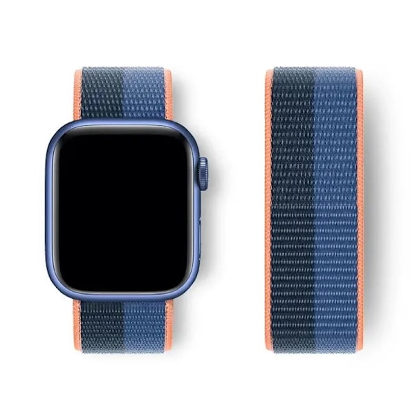 Nylon Loop Armband för Apple Watch band 44mm 40mm 45mm 41mm 46 42mm 49mm 44 45 mm armband iWatch serie 10 9 SE 7 6 5 4 Ultra 2 Jay Abyss 113 40mm 41mm S10-42mm