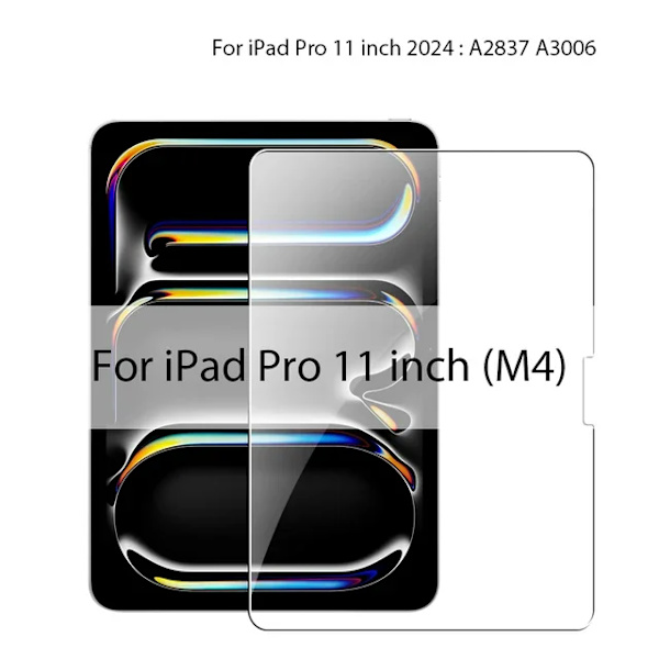 2 st HD för iPad 2025 A16 Härdat Glas Skärmskydd IPAD Air 11 tum 2025(M3) IPAD Tablet Anti Repskyddsfilm FOR IPADPro M4 11