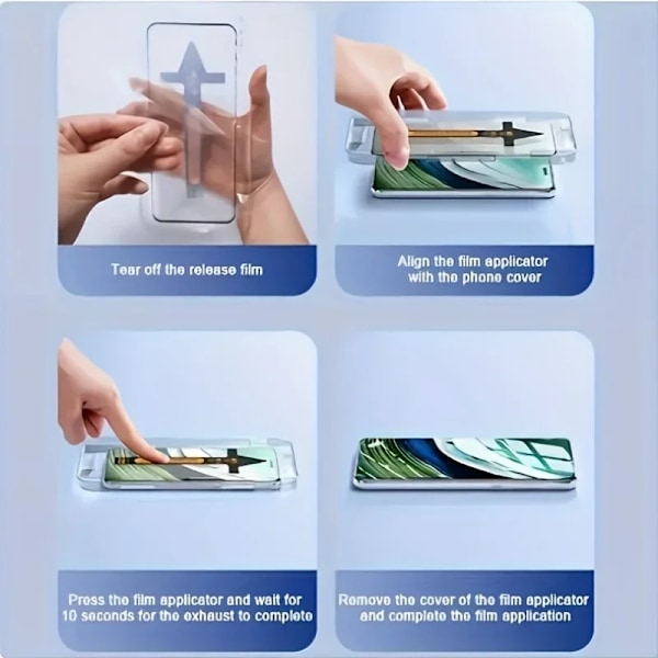 2 st Fulltäckande Skärmskydd i Härdat Glas för Samsung S25 S24 Ultra S23 S22 S21 Reptåligt Högkvalitativt Filmsats Samsung S22 Plus High Definition