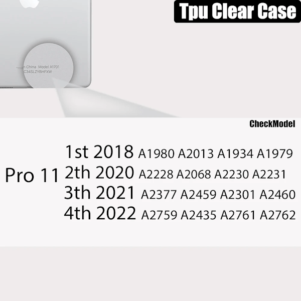 Klart Skal För Ipad Pro 11 12.9 10.5 9.7 9:e Generationen Med Pennhållare Fodral Ipad Mini 6 Air 5 4 3 2 1 10:e 8 7 5 Tpu Skal Pro 11