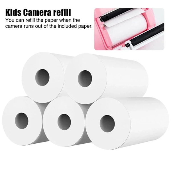 NYA 10 Rullar Kamera Termopapper Vattentäta Utskriftskvittopapper för Paperang Mini Fickfotoprinter Kassaapparatspapper 10 rolls