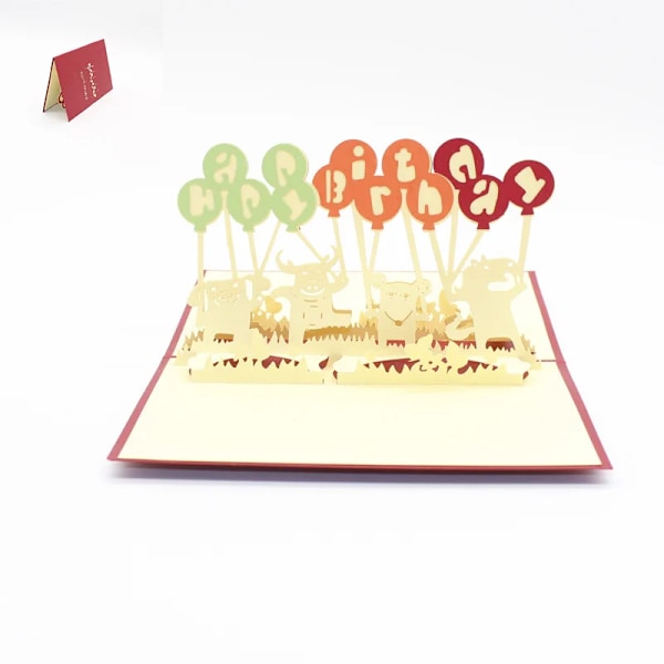 Pop UP 3D Födelsedagskort Världsattraktioner Kort Affärsinbjudan Pojke Gåva Hälsning Turistvykort för Pojkvän Pappa Present happy birthday-1