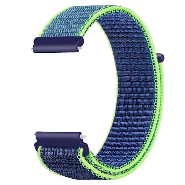 20 22mm Nylon Klockarmband För Garmin Vivoactive 3 4 5/Venu 2 Plus/Venu 3/Forerunner 55 158 265 965 745 645 255 Music Loop Armband Lime 22mm Width Band