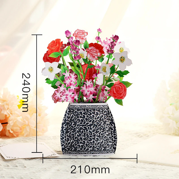 3D Pop Up Grattis på födelsedagen Bröllop Hälsning Inbjudningskort Pojke Flicka Barn Present Tackkort Miniatyrer Bästa Önskningar Vykort fragrance