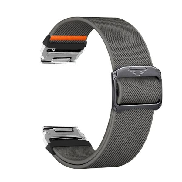 Quick Fit 22 26mm Nylonrem för Garmin Fenix 8X 7X 7Pro Fenix 6X 6 5X Tactix 8 7 9 Forerunner 965 955 Klockarmband Tillbehör Gray-S Quick Fit  26mm