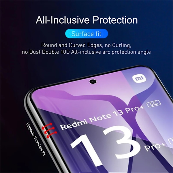 4 st Hydrogelfilm för Xiaomi Redmi Note 13 14 12 11 10 9 8 7 Pro Plus Skärmskydd för Redmi Note 14S 12S 11S 10S Mjuk Film Note 9T 4PCS