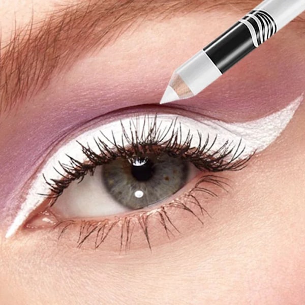 1 st Ny Vit Eyeliner Makeup Långvarig Mjuk Lätt Att Applicera Ögon Förskönare Vattentät Mode Eyeliner Pennor Ögonmakeup Verktyg WHITE