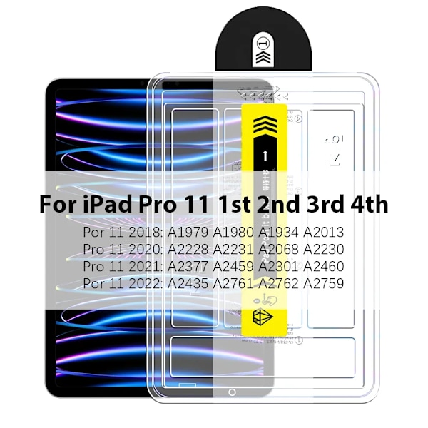Härdat Glas För Ipad Air 5 4 3 2 1 Pro 13 11 M4 M2 2024 12.9 Skärmskydd För Ipad 10 9 10:e 9:e Gen 10.9 Mini 6 8:e 10.2 Pro 11 2020-2022