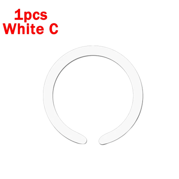 1-3st Klistermärke Ring För Magsafe Trådlös Laddning För iPhone 14 13 12 Pro Max Mobiltelefon Magnetisk Trådlös Laddare Metallplatta White C 1pcs
