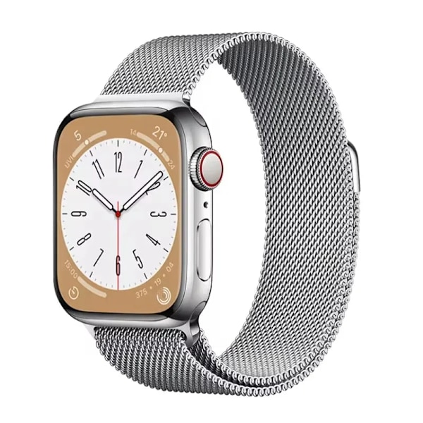Metall Milanese Loop Armband för Apple Smartwatch Iwatch Ultra 2 46mm Serie 10 9 8 7 6 5 49 41 40 44 42 silver 38 40 41 S10-42mm