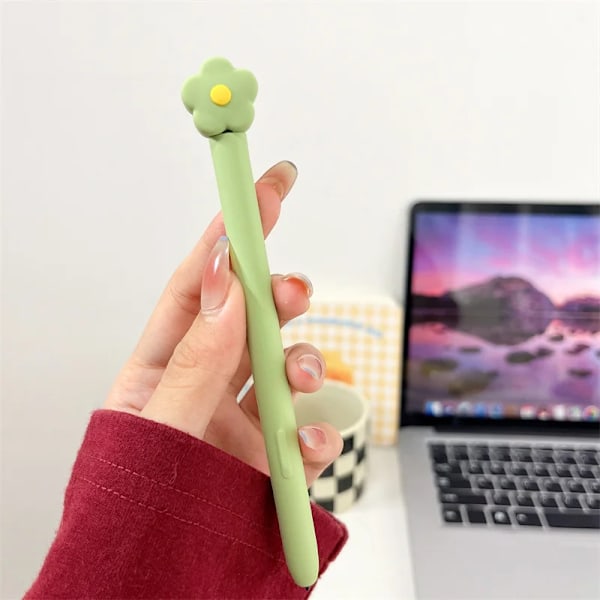 Silikon Pennfodral Tablet Touch Stylus Penna Skydd Tecknad Söt för Samsung Galaxy Tab S6 Lite S7 FE S8 Ultra S9 Plus S6 Lite White Paw