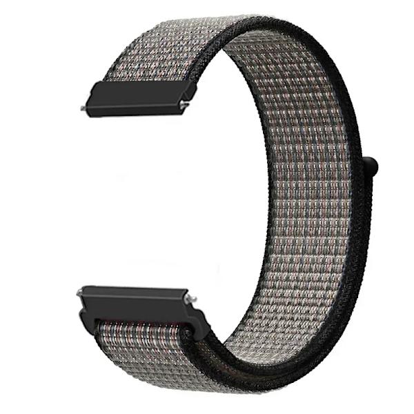 20 22mm Nylon Klockarmband För Garmin Vivoactive 3 4 5/Venu 2 Plus/Venu 3/Forerunner 55 158 265 965 745 645 255 Music Loop Armband Heart black 22mm Width Band