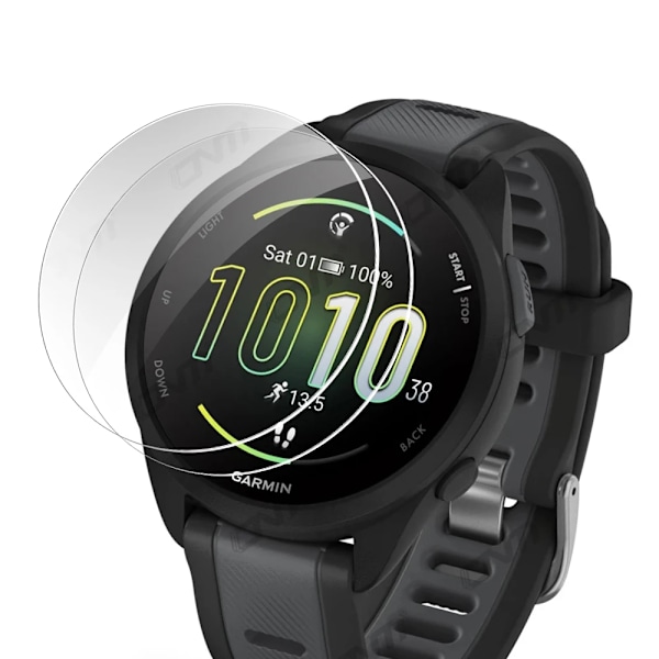 9H Premium Härdat Glas för Garmin Forerunner 165 Music Smartklocka Klar HD Skärmskydd för Garmin 165 Skyddsfilm 2 Pieces Forerunner 165