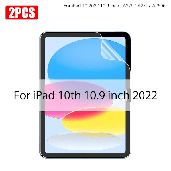 2 st/förpackning Papperskänsla Skärmskydd Målningsmatt PET-film För iPad Pro 11 13 M4 12.9in Air Mini 8:e 9:e 10:e Gen 9.7 10.9 For iPad 10th 2022