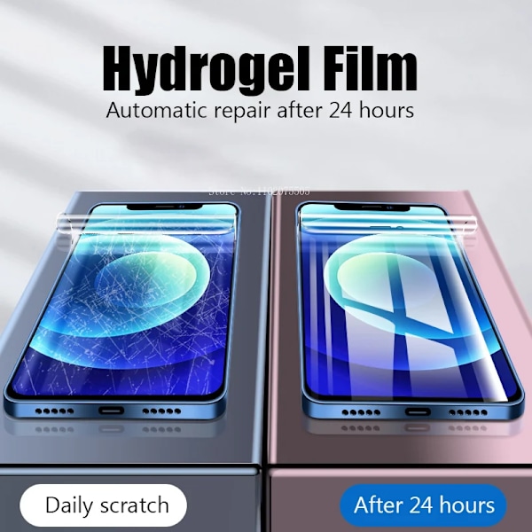 4 st Mjuka Hydrogel Filmer 13 12 Pro Max Silikon TPU Skärmskydd För IPhone 14 11 XS XR X 7 8 15 Plus Stödjer upplåsning For iPhone XR 4pcs