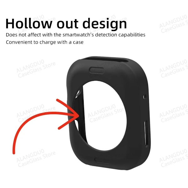 Silikonskal för Huawei Watch Fit 4 Pro Mjukt Skal Stötsäkert Bumper Skal Smart Klocka Skyddande Fodral huawei fit4 Tillbehör Red For HUAWEI Fit 4