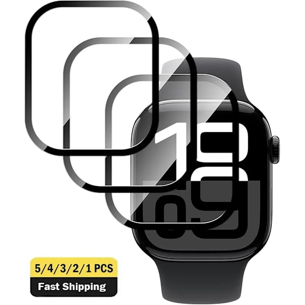 Skärmskydd för Apple Watch Series 10-9-8-7-6 5 Se ultra-2 49mm 41mm 45-42-46mm 44mm (Ej Härdat Glas) Film Tillbehör Series 7 8 9 41MM 3PCS