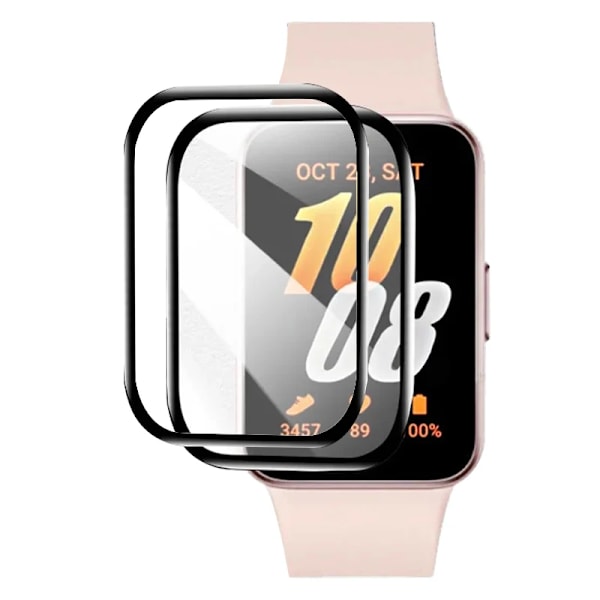 Skärmskydd för Samsung Galaxy Fit 3 Smart Watch Skyddande Mjukt Glas för Samsung Galaxy Fit 3 Skyddsfilm Tillbehör 2PC Galaxy Fit 3