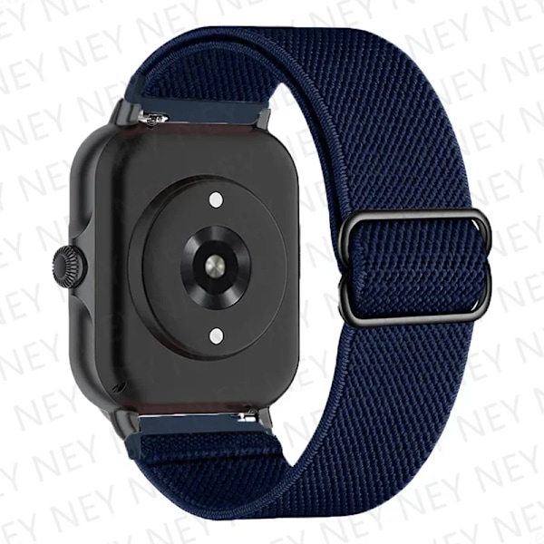 20mm/22mm Glänsande elastiskt armband för Amazfit gts 4-3-2-2e-mini/GTR 4/3 Pro band Amazfit Bip 5/Bip3 pro/Balance/GTS/GTR 4-3-2 armband Midnight blue 26 20mm watch band
