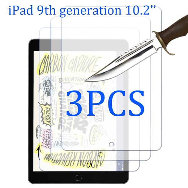 3 st glasskärmskydd för Ipad 2 3 4 air 2022 10:e 10.9 5:e pro 7.9 9.7 10.2 7:e 8:e 9:e generationen 10.5 mini 6 5 IPD 10.2 2021 9th