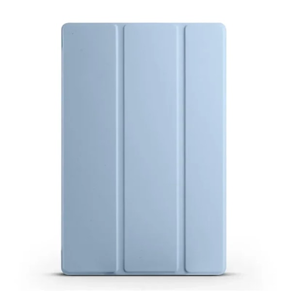 För Samsung Tab A9 Plus Fodral 11 tum Trefaldigt Läder Mjukt Bakre Ställ Tablet Funda För Galaxy Tab A9 Plus Fodral Coque SM-X210 X216 sky blue Tab A9 Plus(11 inch)
