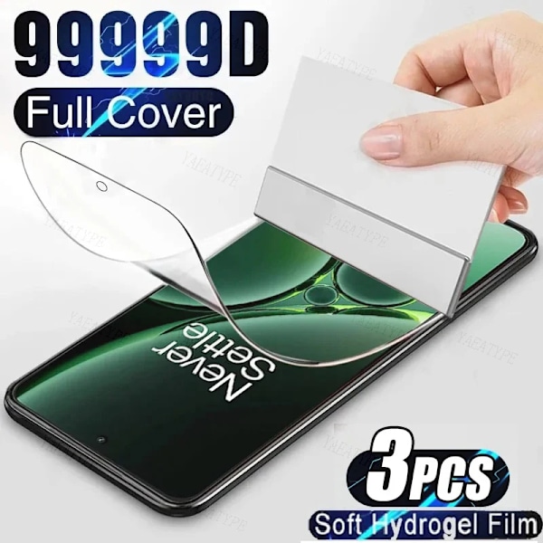 3 st Hydrogel Film för OnePlus Nord CE 3 2 Lite 2T N20 SE N10 N100 N200 N300 N30 5G Skärmskydd för Oneplus Ace Pro 2 2V Nord 2 Lite Hydrogel film