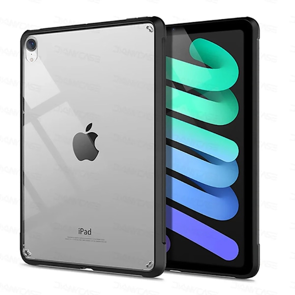 Skal för iPad Pro 11 Fodral 10.2 9/8/7:e Generationen 9.7 5/6:e Air 4/5 10.9 10.5 10:e 10.9 mini 4 5 6 Silikon Transparent Skydd Funda iPad mini 6