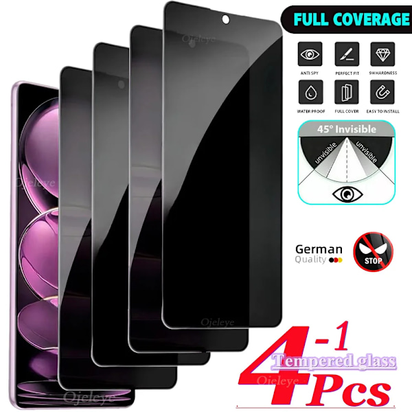 Sekretess Skärmskydd För Samsung S25 Ultra S24 S23 S22 S21 Plus Anti-Spion Glas Samsung S24 Ultra S20 FE Note 20 10 Lite S10e For Samsung S24 Plus Privacy Glass