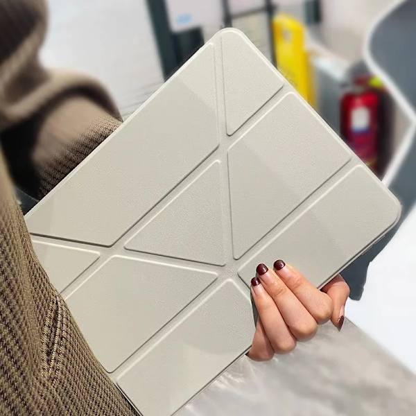 För iPad Air 5 Air 6 A16 11:e M3 iPad Pro 11 12.9 13 10 Gen 10.5 10.2 9:e 8:e 6:e 5:e 9.7\" Mini 7 6 Smart Fodral med Pennhållare grey 10.2 7th 8th 9th