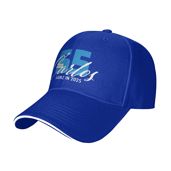 Williams Racing Team Basebollkepsar Mode Carlos Sainz F1 Sandwichkepsar för Män Kvinnor Justerbar Solhatt Sport 5 One Size