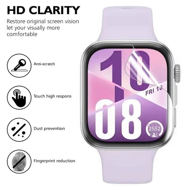 5 ST Skärmskydd För Huawei Watch Fit 4 Fit4 Pro Repskydd Klar TPU Hydrogel Film för Huawei Fit4 3 2 Tillbehör Huawei Fit 4 5 Pieces