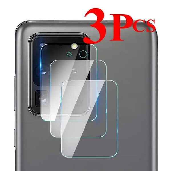 Kameraskydd för Samsung Galaxy S21 S20 Ultra 5G S20+ S20plus Skyddsglas för Sansung S20 FE Ultra S22 Plus Film 3 pieces S20 FE
