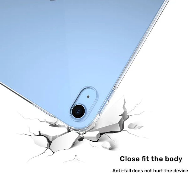 För iPad A16 10:e generationens fodral ultratunt transparent skyddsfodral för iPad Air 5/4 mjukt silikonskal för pro 11 2022 2021 Funda for iPad Air 2 2014