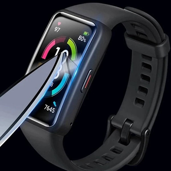 HD Mjuk skyddsfilm för klocka Huawei Band 8 7 6 Pro Kvalitetsfullskärmsskydd för Honor band 6 5 4 3 Ej härdat glas 3pcs Huawei Band 6