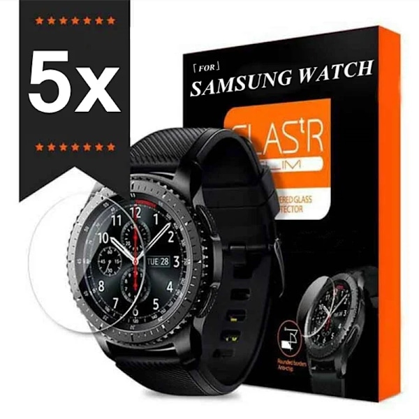 Härdat glas skärmskydd för Galaxy Watch Active 2 3 4 6 Classic 5 Pro för Samsung Gear S2 S3 Frontier skyddsfilm Watch 3 41mm 3PCS