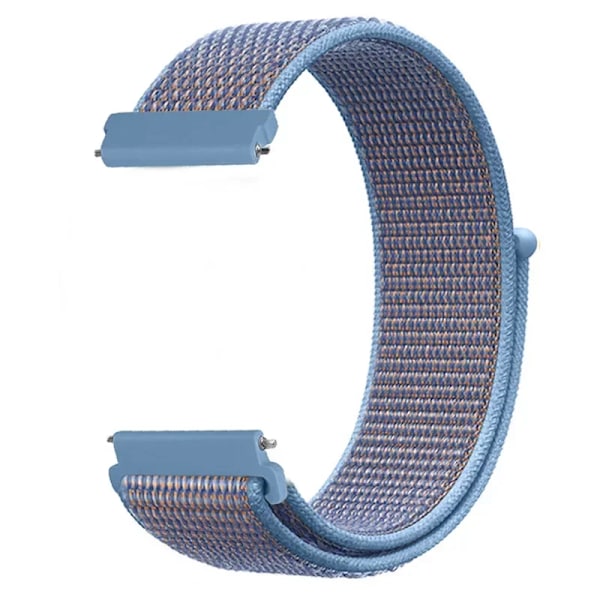 20 22mm Nylon Klockarmband För Garmin Vivoactive 3 4 5/Venu 2 Plus/Venu 3/Forerunner 55 158 265 965 745 645 255 Music Loop Armband Bright blue 20mm Width Band