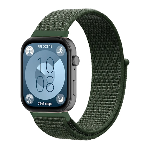 Nylonarmband för Huawei Watch Fit 4 3 Vävda Sport Smartwatch Armband Correa Huawei Watch Fit 4/4 Pro Armband Klockarmband Army green Watch Fit 4 Pro