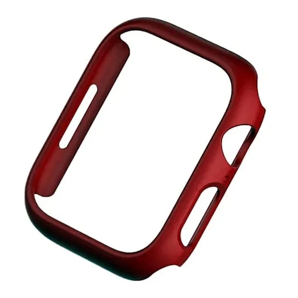 Skal för Apple Watch 45mm 41mm 40mm 44mm 42mm 46mm Skyddande Hölje Matt Hård PC Stötfångarram Utan Glas iWatch 10 SE 9 8 7 6 5 4 Wine red Series Ultra1 2 49MM