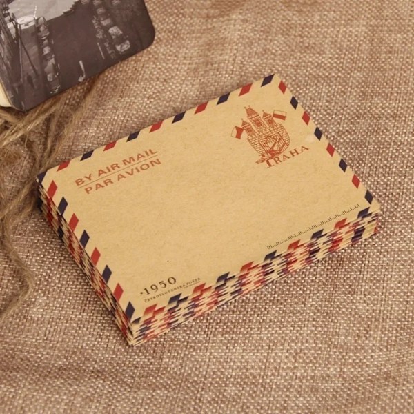 10 st 9,7*7,5 cm Retro Populärt Kuvert Vykort Brev Tåligt Kraft Pappersvaror Förvaringspapper Skolmaterial