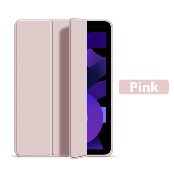Fodral för iPad Pro 11 13 M3 M2 12.9 10:e 10 Generation A16 10.9 Fodral Funda för iPad Air 5 4 10.2 7/8/9:e Mini 6 10.5 Skyddande skal Pink 7th 8th 9th 10.2