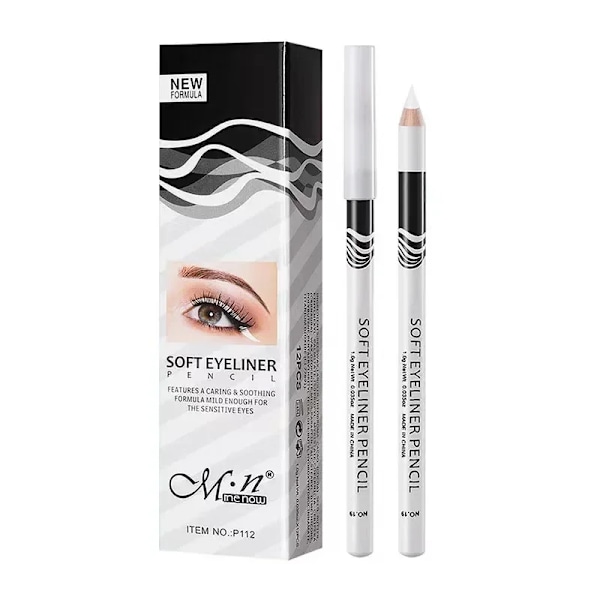 1 st Ny Vit Eyeliner Makeup Långvarig Mjuk Lätt Att Applicera Ögon Förskönare Vattentät Mode Eyeliner Pennor Ögonmakeup Verktyg WHITE