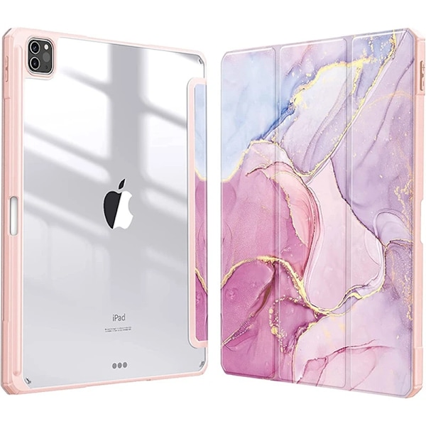 Smart PU-fodral för iPad Air 4:e 5:e iPad 10:e 10.9 Funda för iPad Pro Air 11:e 11 7:e 8:e 9:e 10.2 2 9.7 3 10.5 Transparent Skal picture SF iPad 7th 8th 10.2