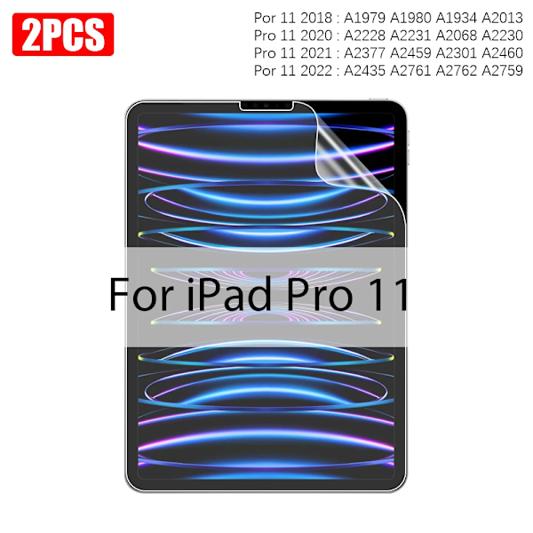 2 st Pappersliknande Skärmskydd för Ipad 10 10:e Pro 13 M4 12.9 2025, Ipad Air 11 5 4 M3 M2 A16 9:e Generationen Mini 6 7 For iPad Pro 11