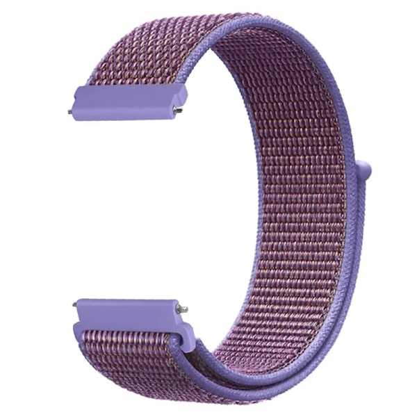 20 22mm Nylon Klockarmband För Garmin Vivoactive 3 4 5/Venu 2 Plus/Venu 3/Forerunner 55 158 265 965 745 645 255 Music Loop Armband Lilac 22mm Width Band
