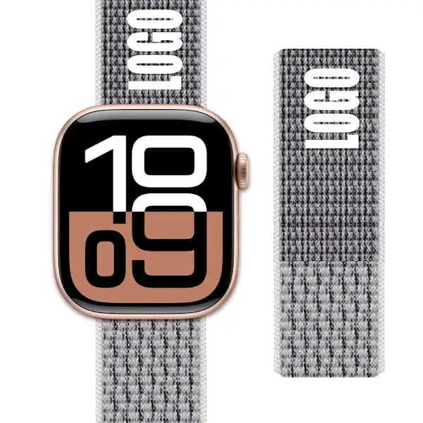 Nylon Loop Armband för Apple Watch band 44mm 40mm 45mm 41mm 46 42mm 49mm 44 45 mm armband iWatch serie 10 9 SE 7 6 5 4 Ultra 2 132 Xuefengblack 42 44 45 46 49 mm