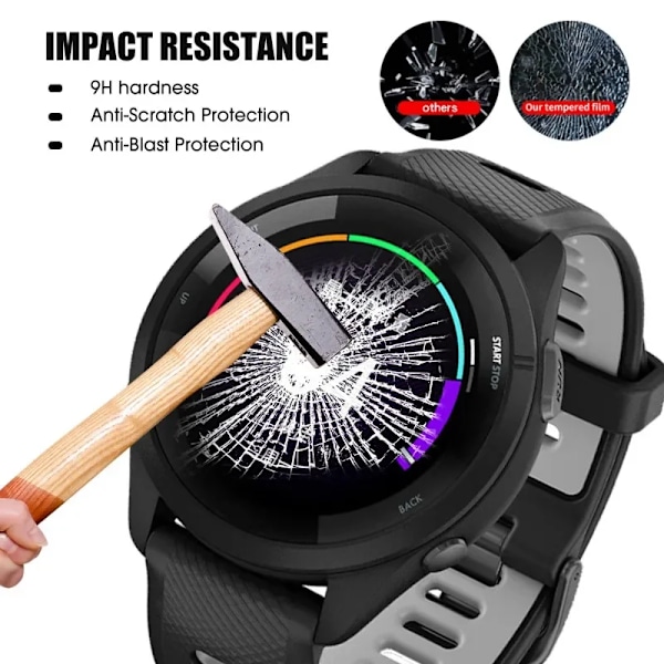 10-1 st Härdat Glas för Garmin Forerunner 165 965 255 265 265s 955 SmartWatch Skärmskydd HD Filmer för Garmin Klocka For Garmin 955 3Pcs